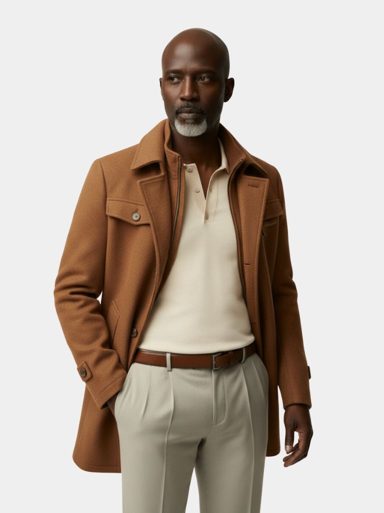 Wool Blend Coat – Elegant Winter Overcoat