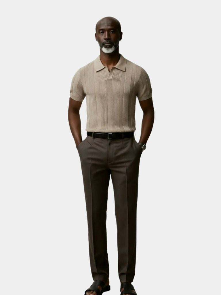 Beige Vintage Polo Classic Shirt