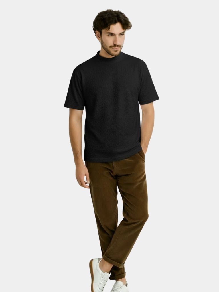 Casual Knit T-Shirt | Premium Soft Cotton