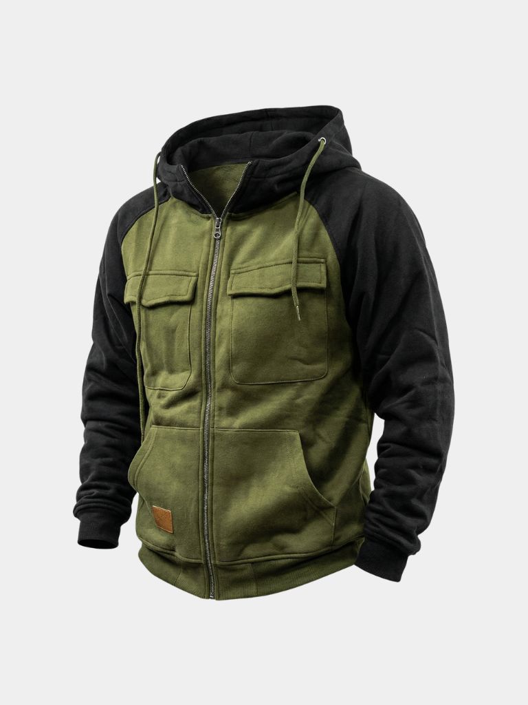 Cargo Zip Hoodie - Tailored Fit