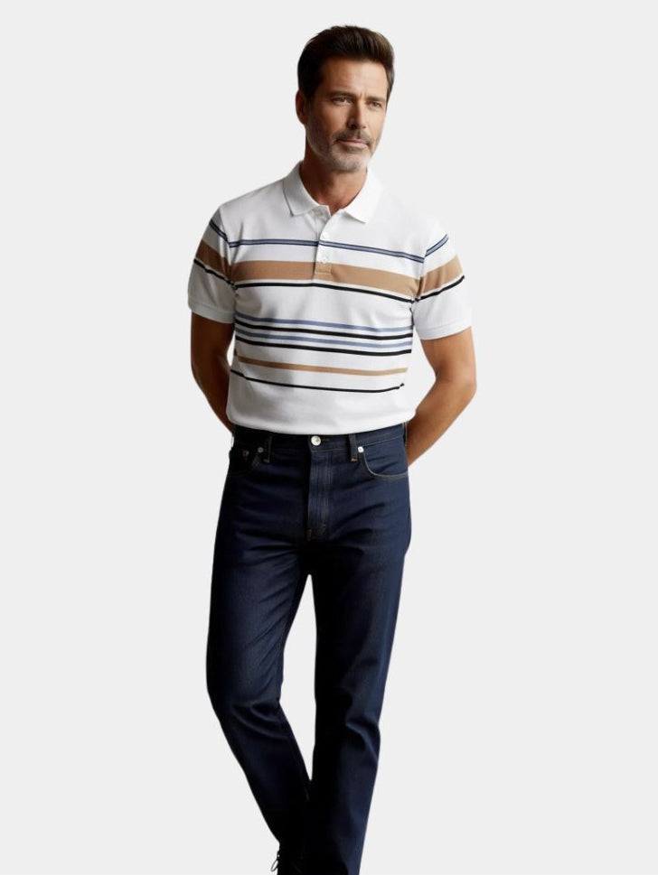 Sunset Stripe Polo Classic Fit