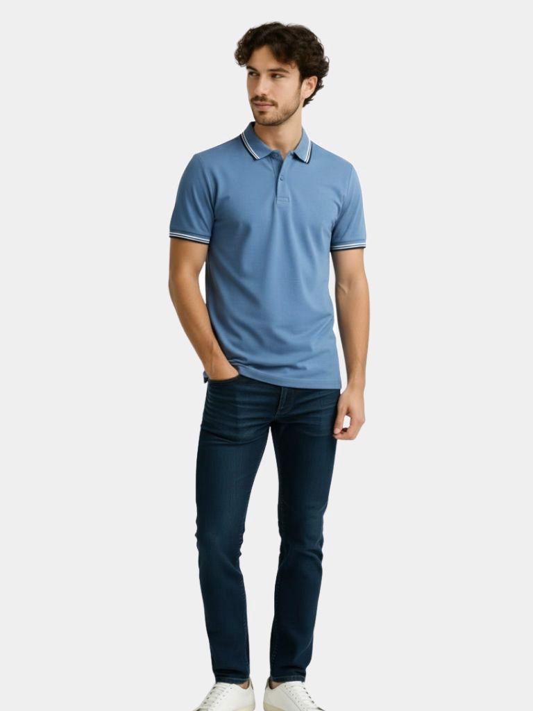Azure Polo Shirt Classic Elegance