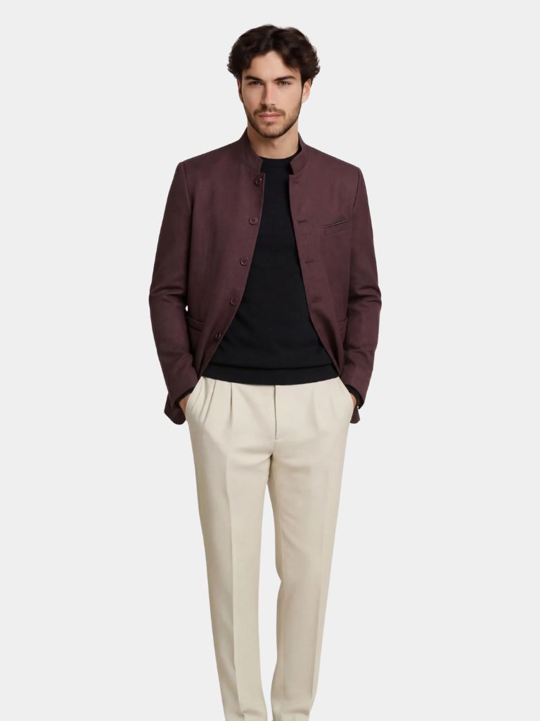 Elegant Collar Jacket | Sophisticated Wear