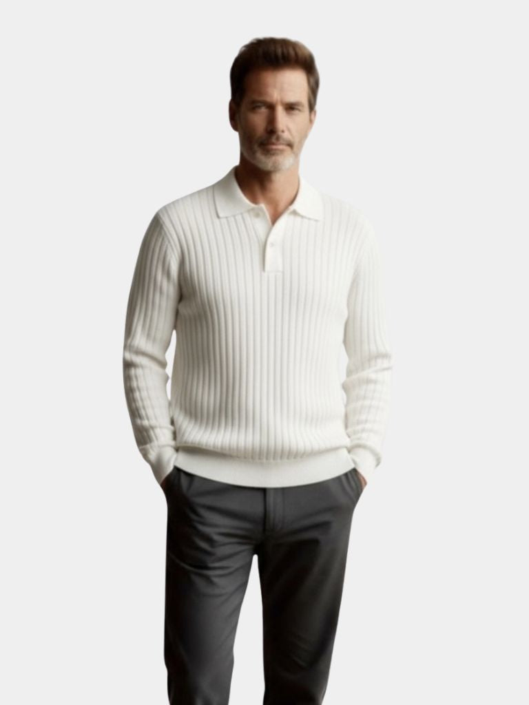 Open Collar Polo Sophisticated Casual Wear