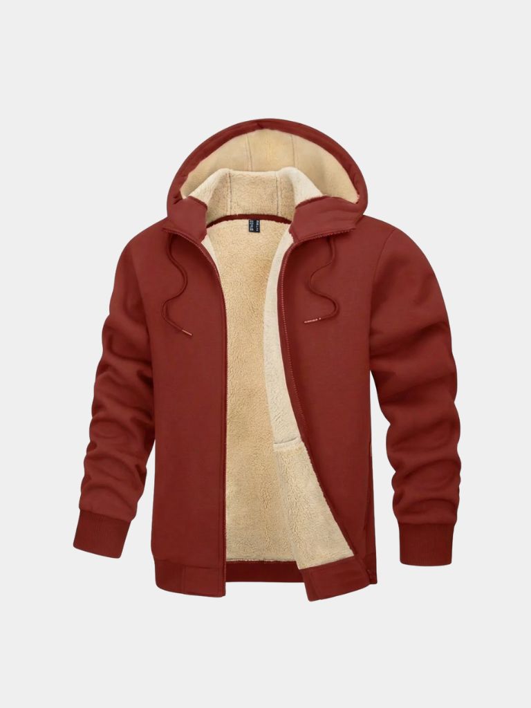 Sherpa Hoodie Jacket – Durable Thermal Fleece