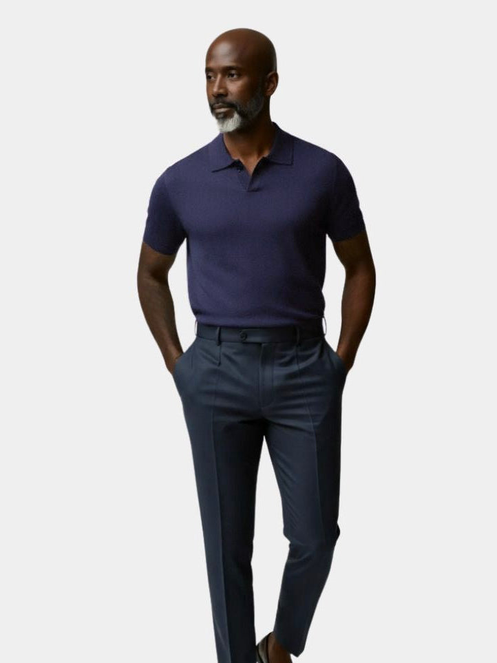 Navy Classic Polo – Premium Cotton