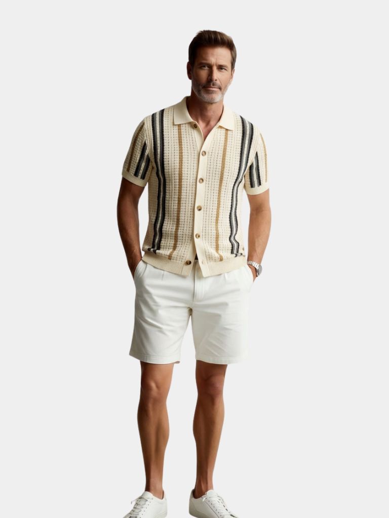 Sunset Groove Polo Shirt - Tailored Fit Luxury