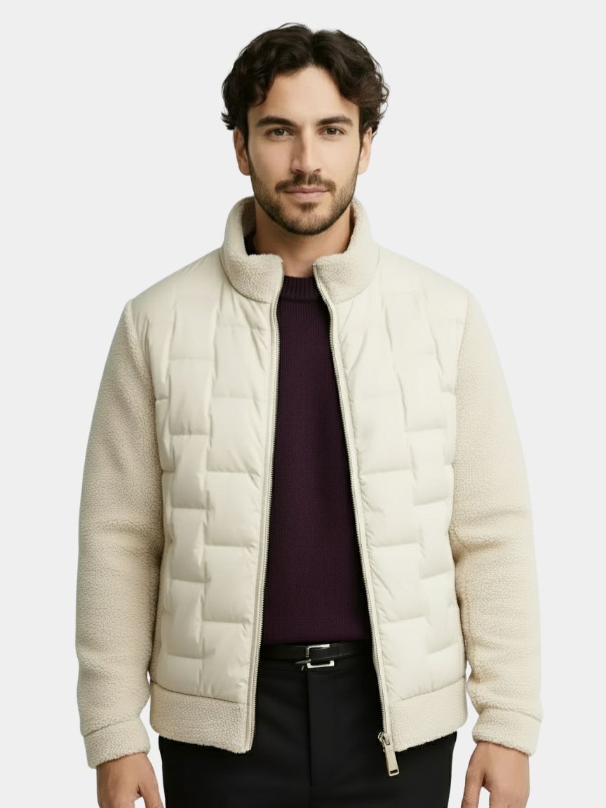 Hybrid Cream Jacket – Lightweight Insulated Coat