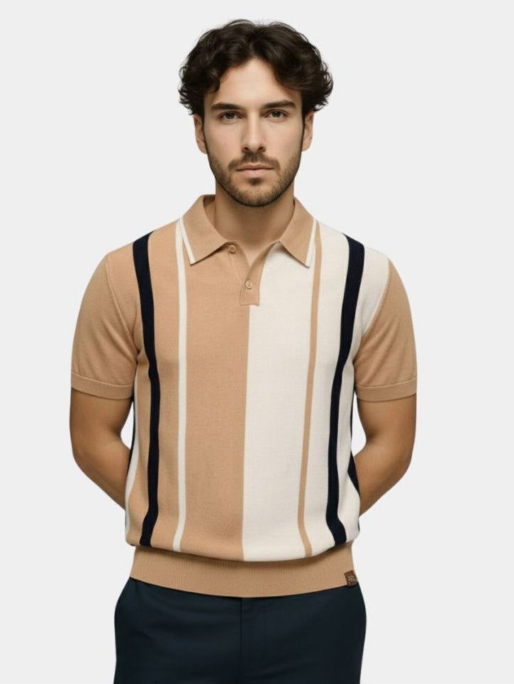 Retro Stripe Polo Classic Shirt