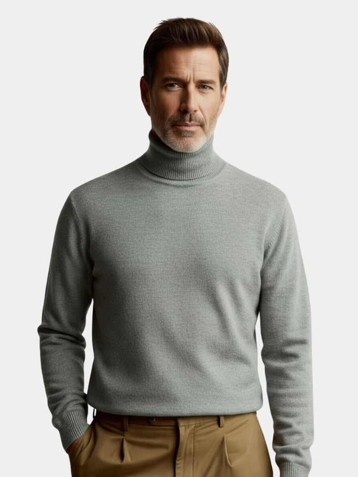 Merino Wool Turtleneck | Premium Italian Winter Sweater