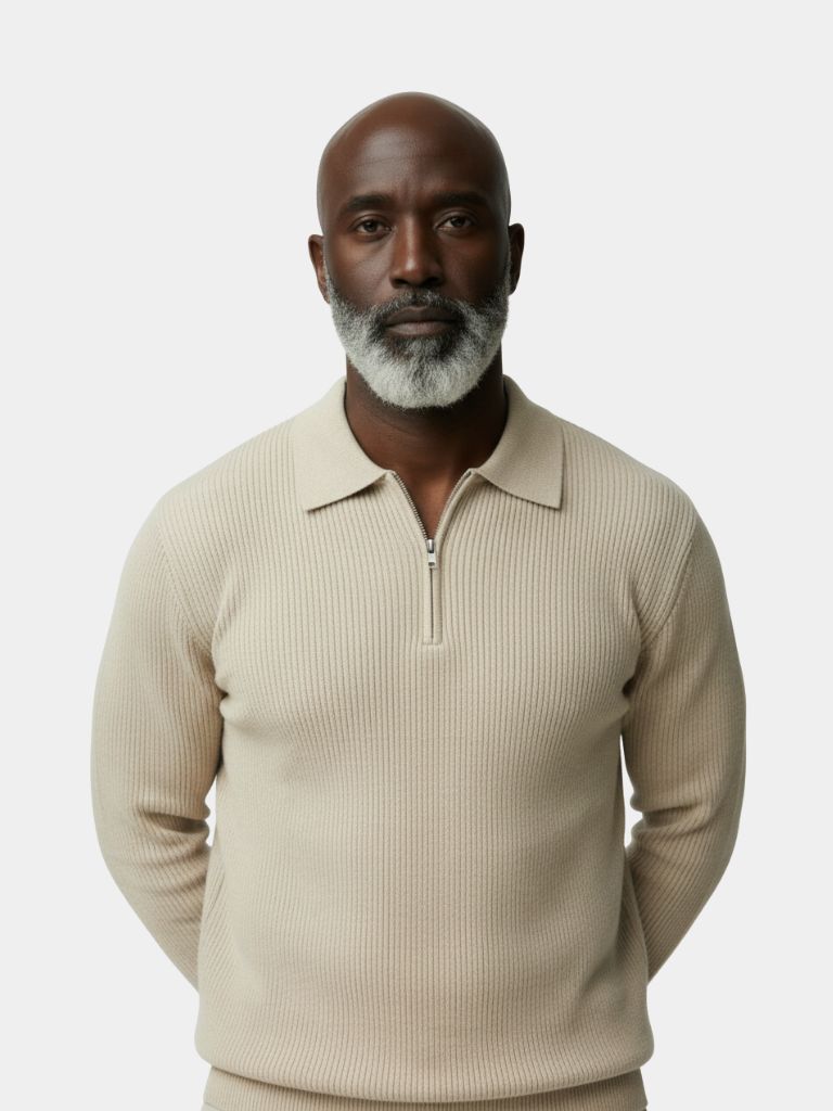 Half Zip Sweater | Luxury Knitwear Jumper