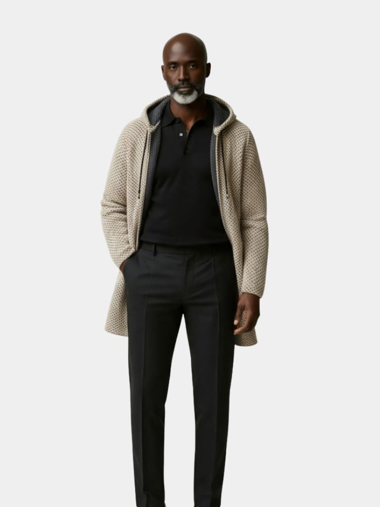 Knitted Hooded Coat | Stylish Winter