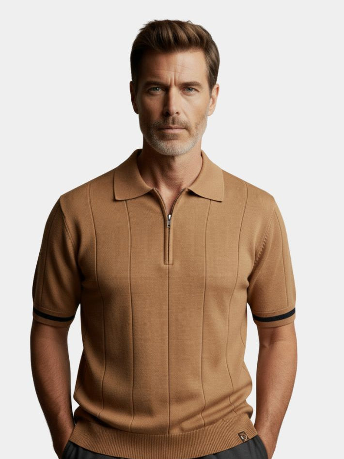 Royal Zip Polo - Breathable Classic Style