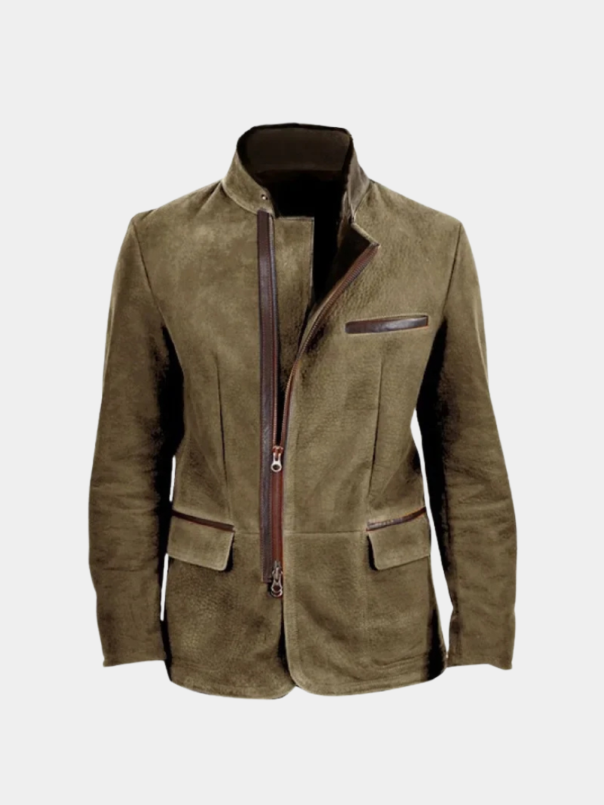 Suede Field Jacket – Classic Italian Style