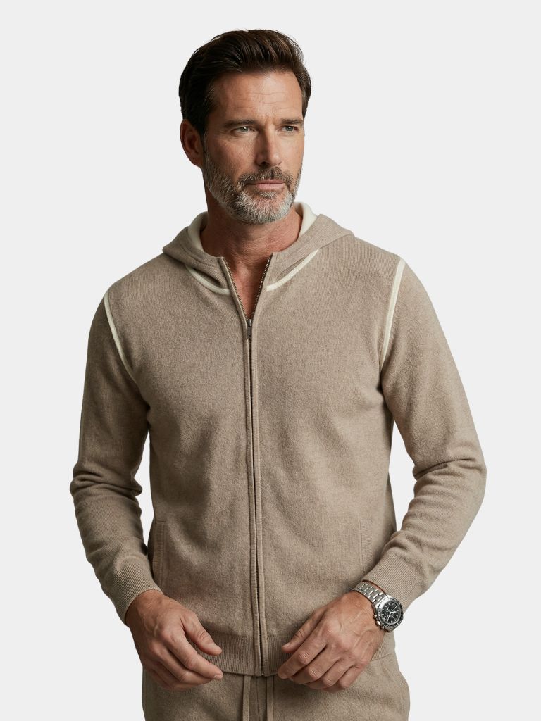 Taupe Cashmere Set – Elegant Knitwear