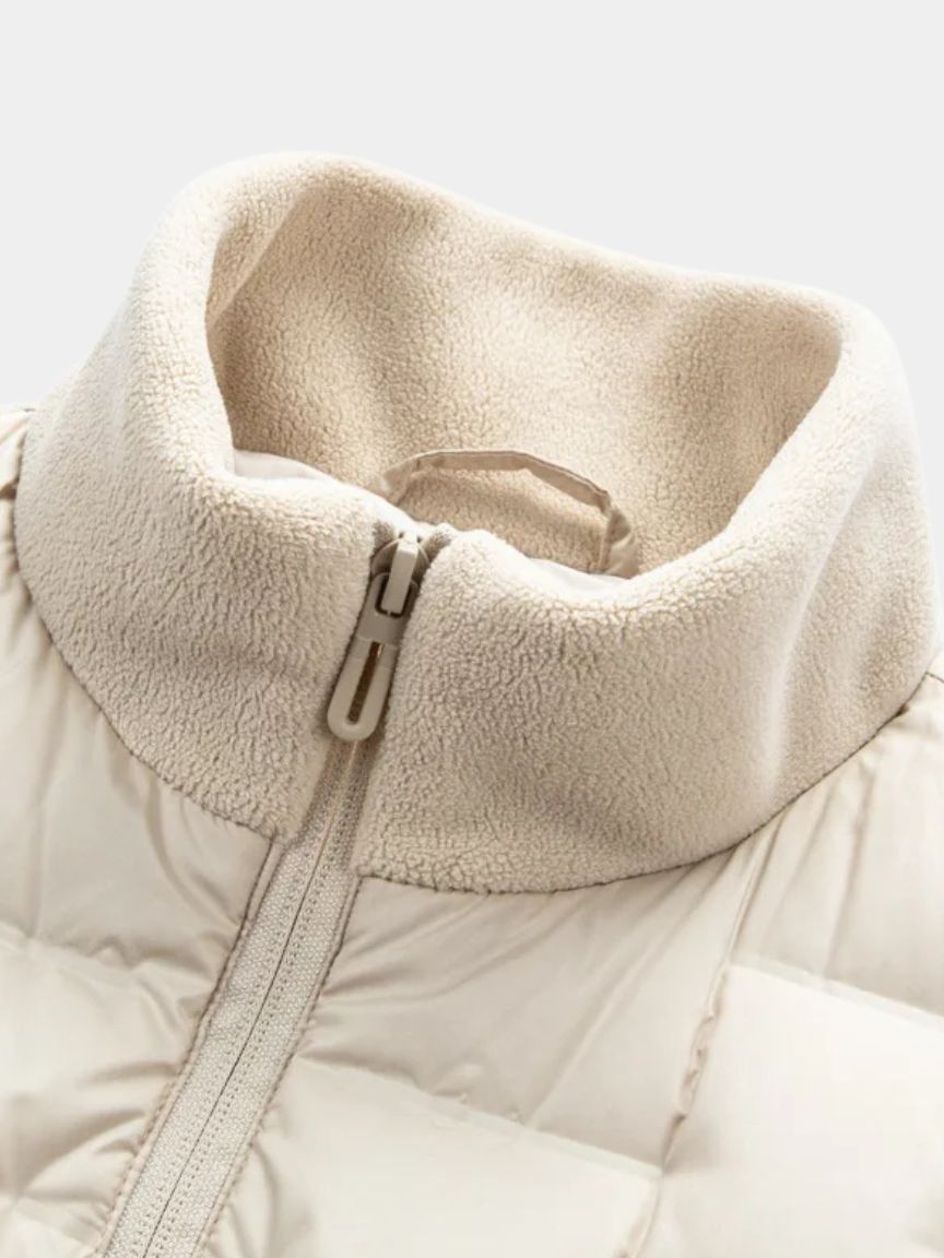 Hybrid Cream Jacket – Lightweight Insulated Coat