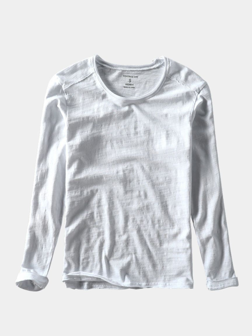 Vintage Cotton T-Shirt – Essential Long Sleeve