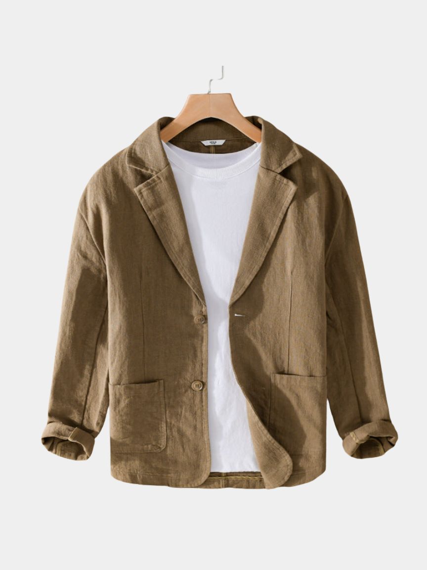 Summer Linen Blazer - Classic Breathable Jacket