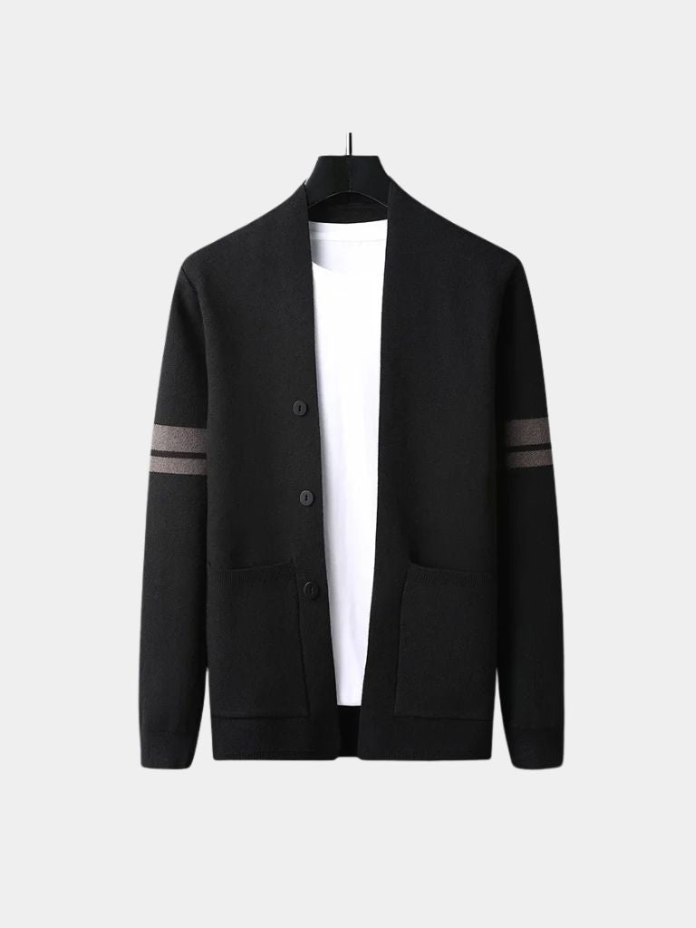 Knit Cardigan – Tailored Wool Blend Sweater