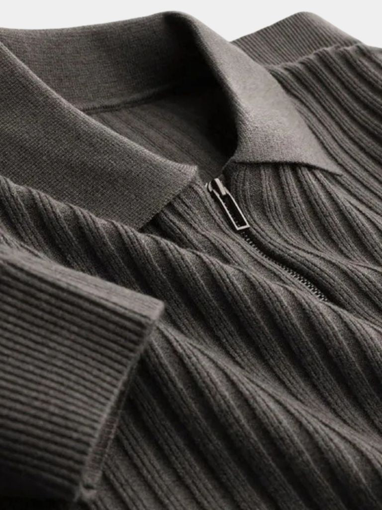 Knit Polo Pullover - Alpine Riviera