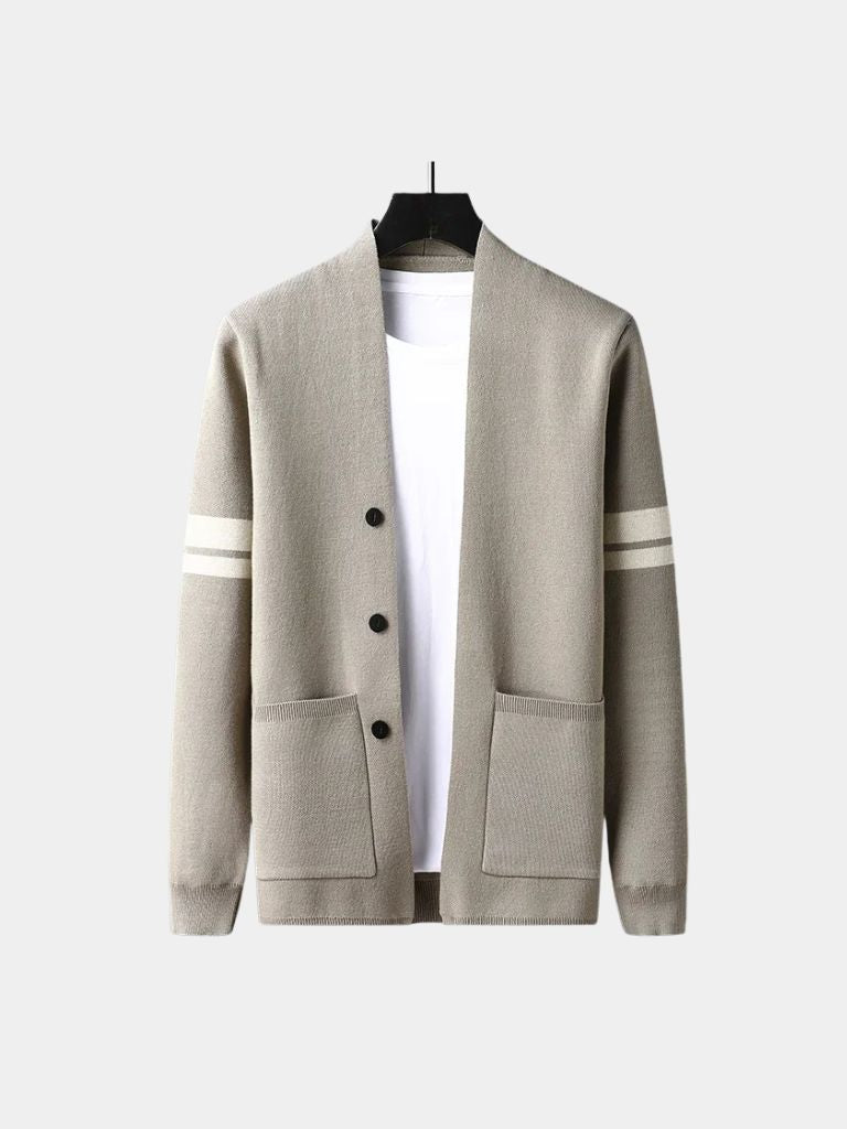 Knit Cardigan – Tailored Wool Blend Sweater