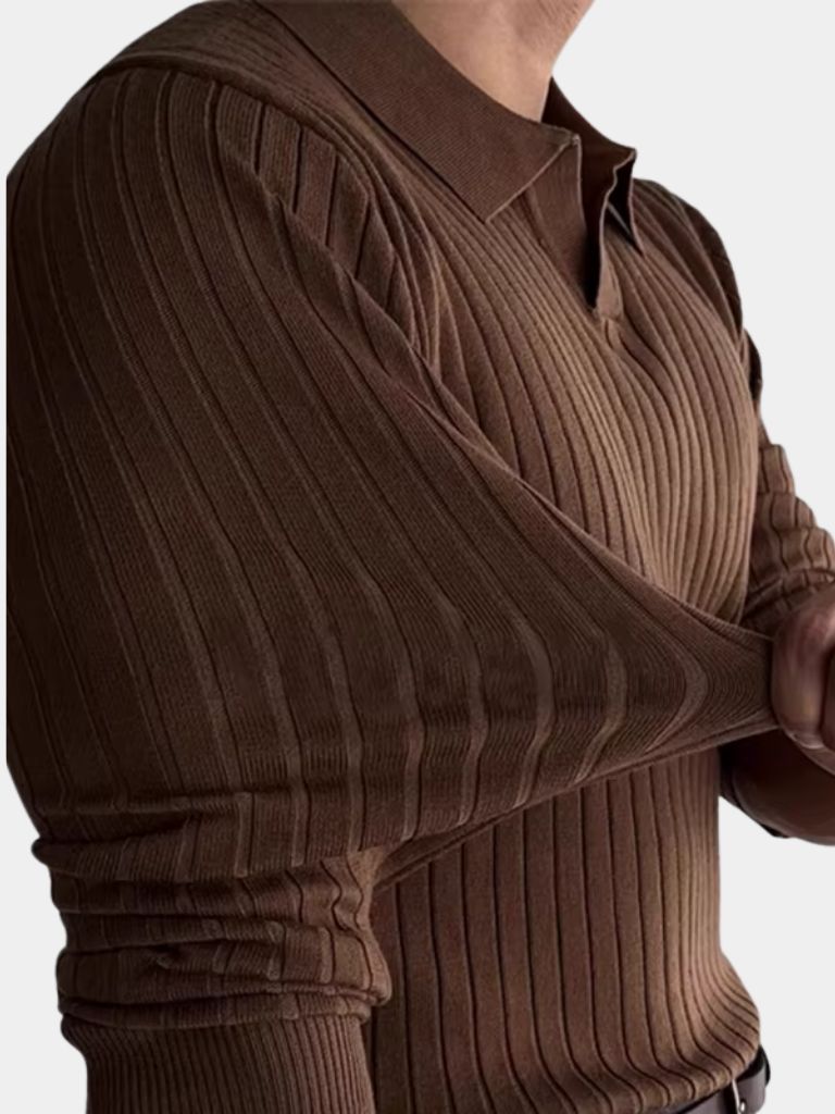 Open Collar Polo Sophisticated Casual Wear