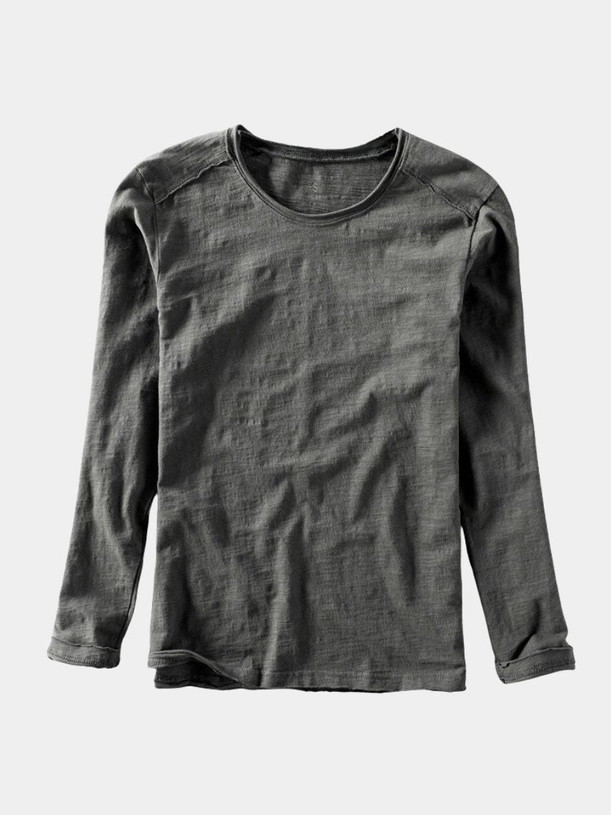 Vintage Cotton T-Shirt – Essential Long Sleeve