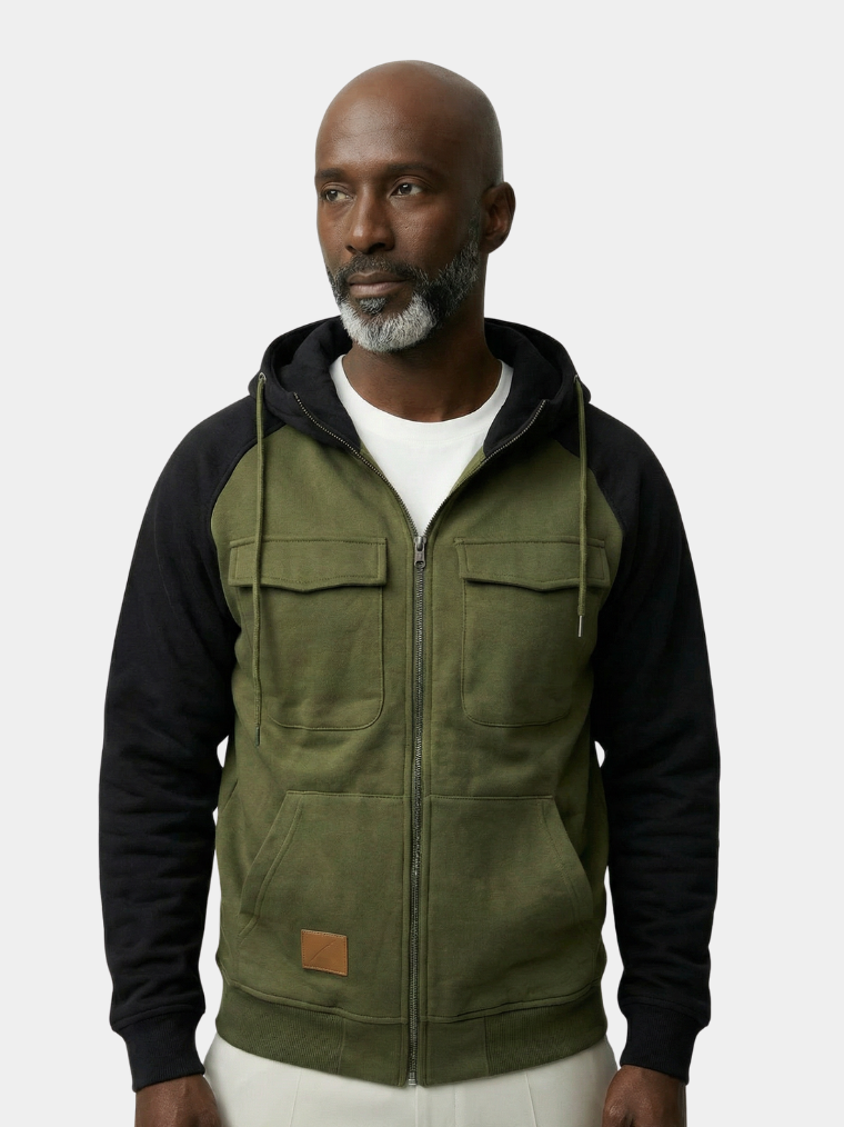 Cargo Zip Hoodie - Tailored Fit