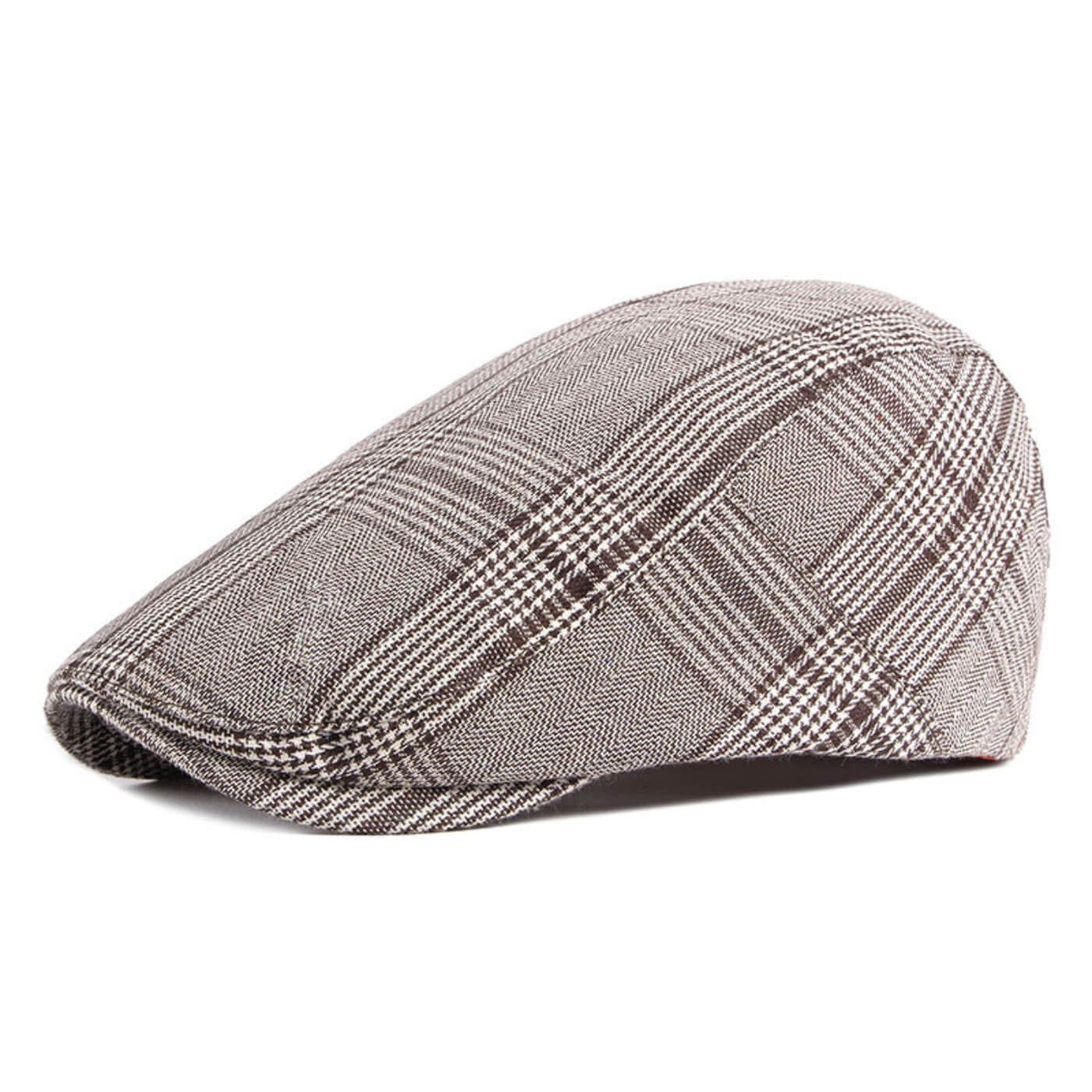 Checkered Flat Cap – Lightweight & Durable