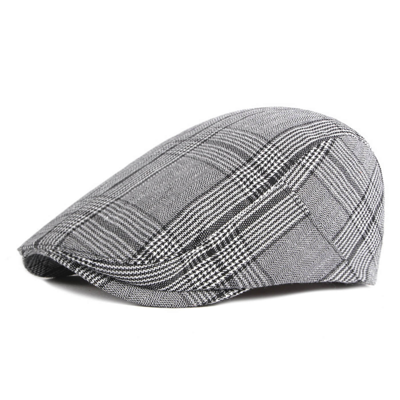Checkered Flat Cap – Lightweight & Durable