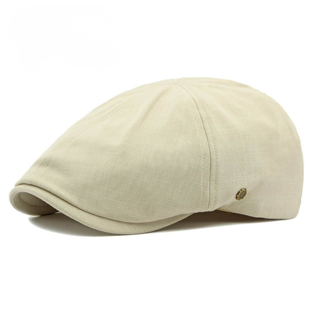 Brushed Cotton Flat Cap | Minimalist Elegance