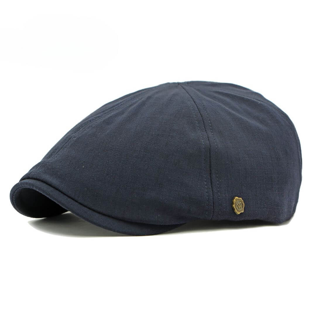 Brushed Cotton Flat Cap | Minimalist Elegance