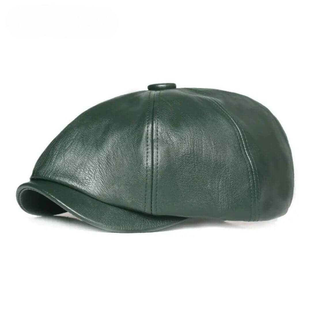 Leather Flat Cap – Timeless Style
