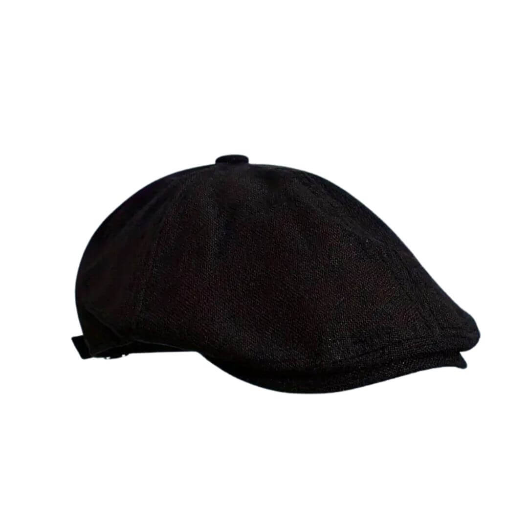 Linen Blend Flat Cap – Lightweight Breathable