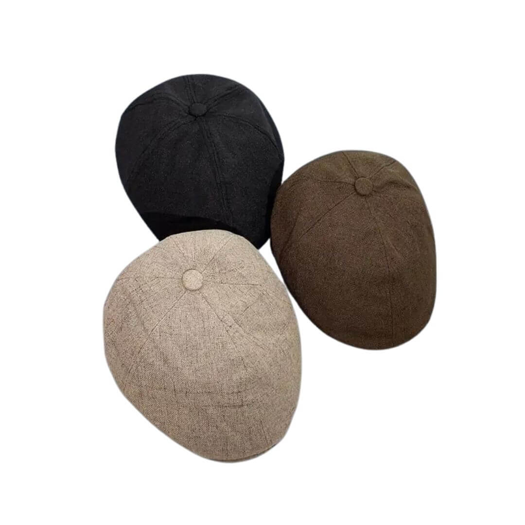 Linen Blend Flat Cap – Lightweight Breathable
