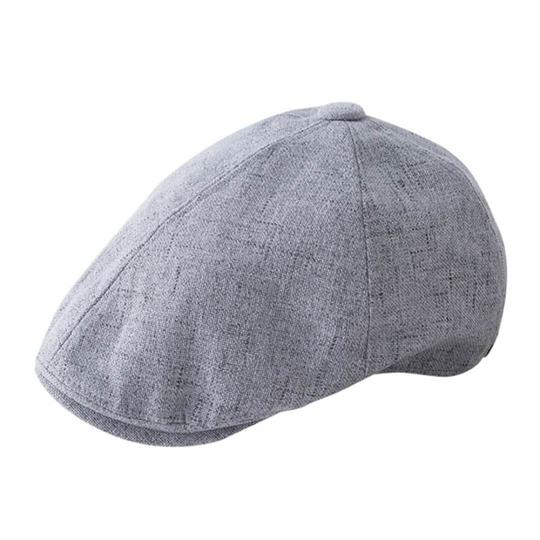 Linen Cotton Flat Cap – Breathable Summer Hat
