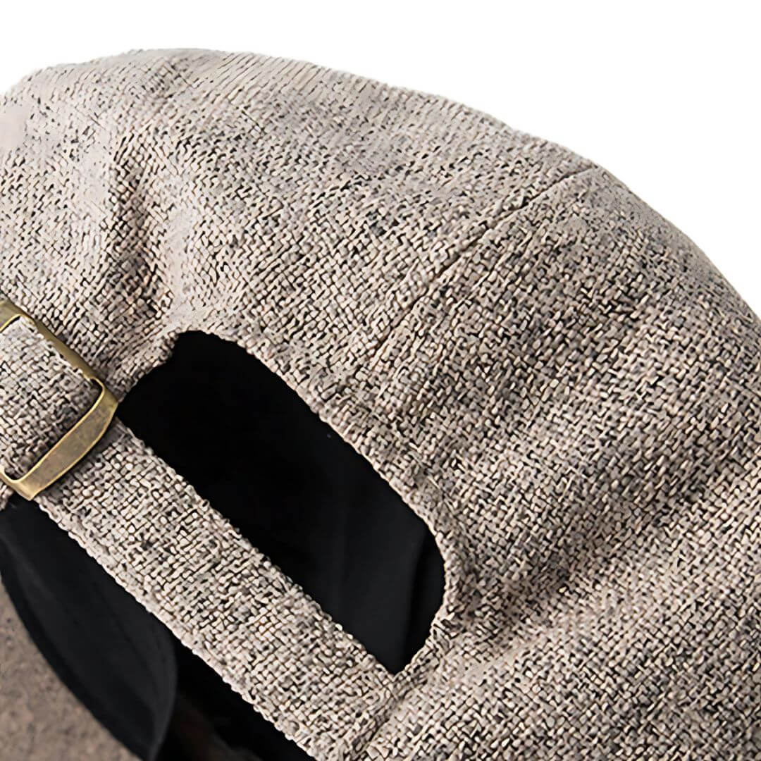 Linen Cotton Flat Cap – Breathable Summer Hat
