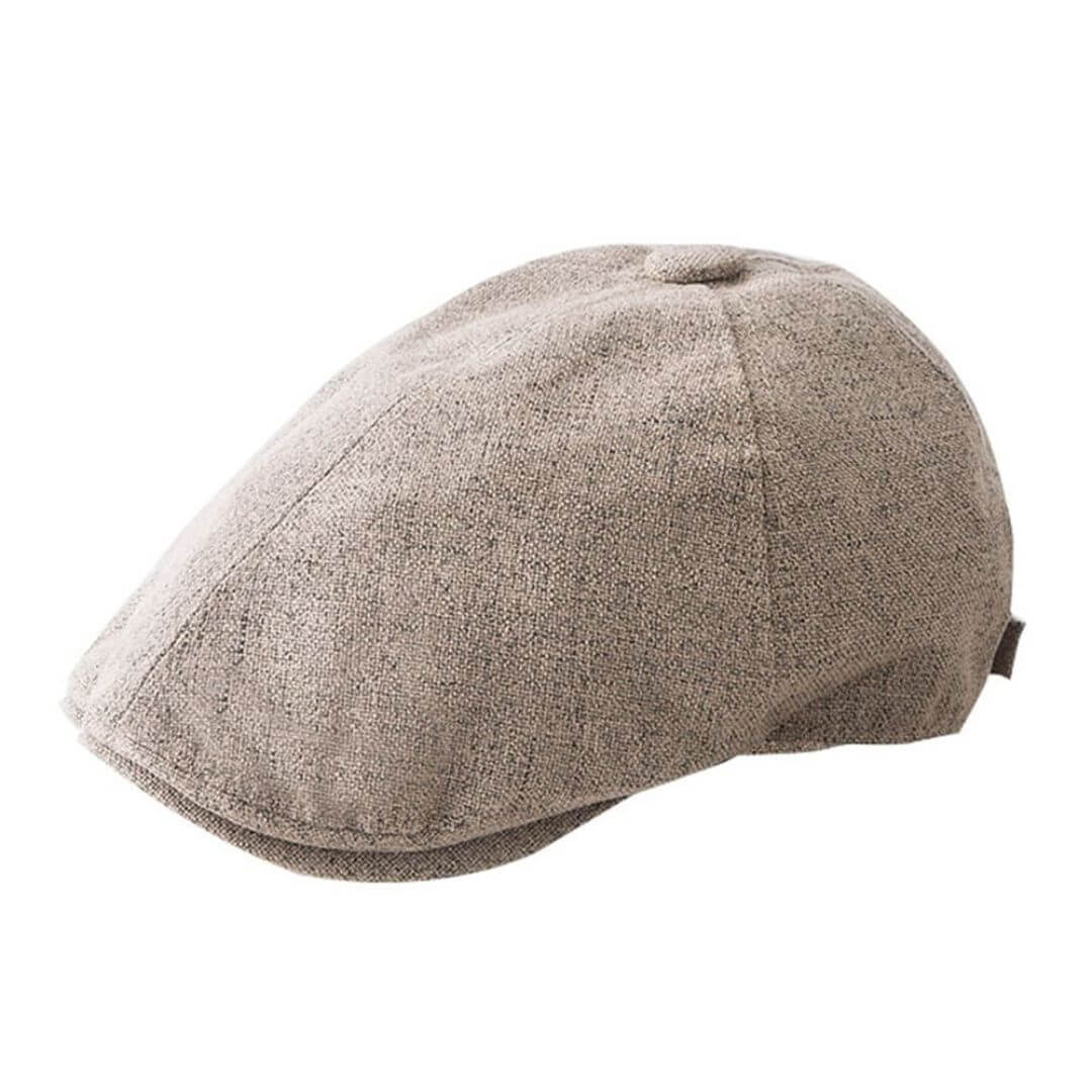 Linen Cotton Flat Cap – Breathable Summer Hat