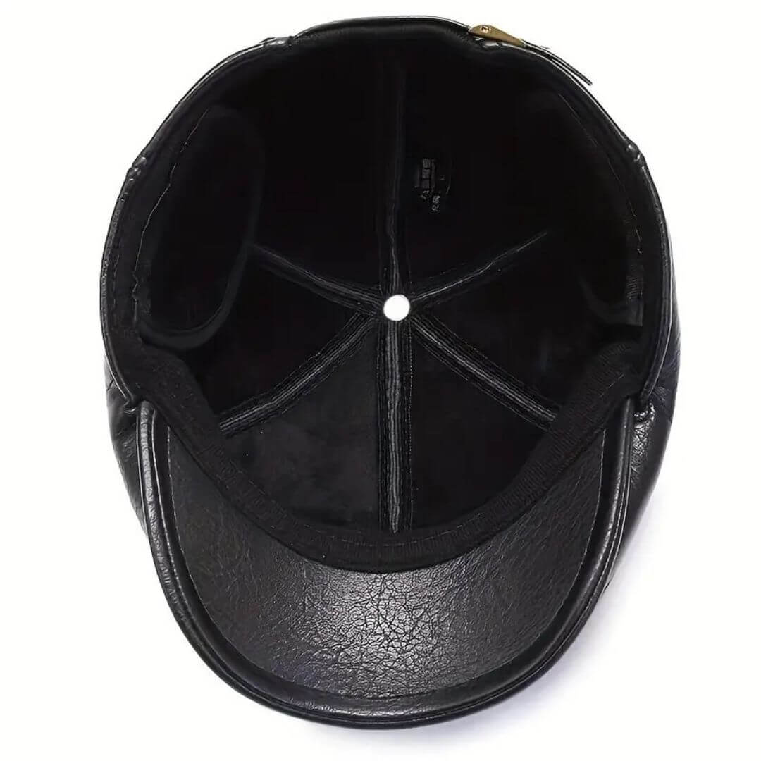 Leather Flat Cap – Classic Stylish Hat