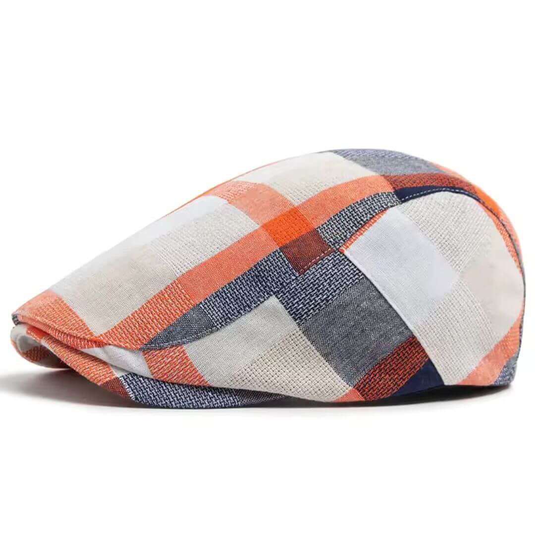 Cotton Flat Cap – Patchwork Style