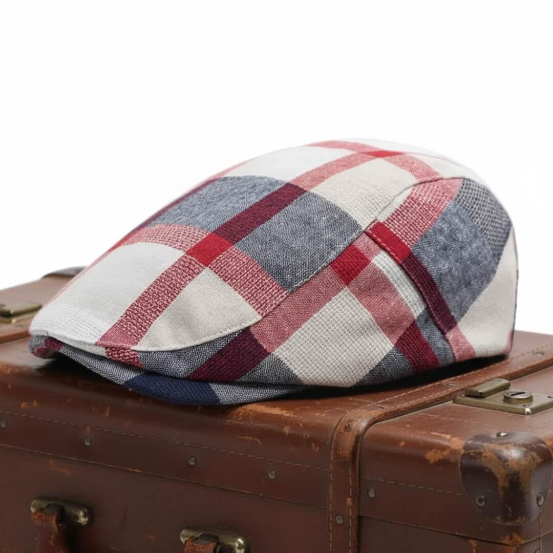 Cotton Flat Cap – Patchwork Style
