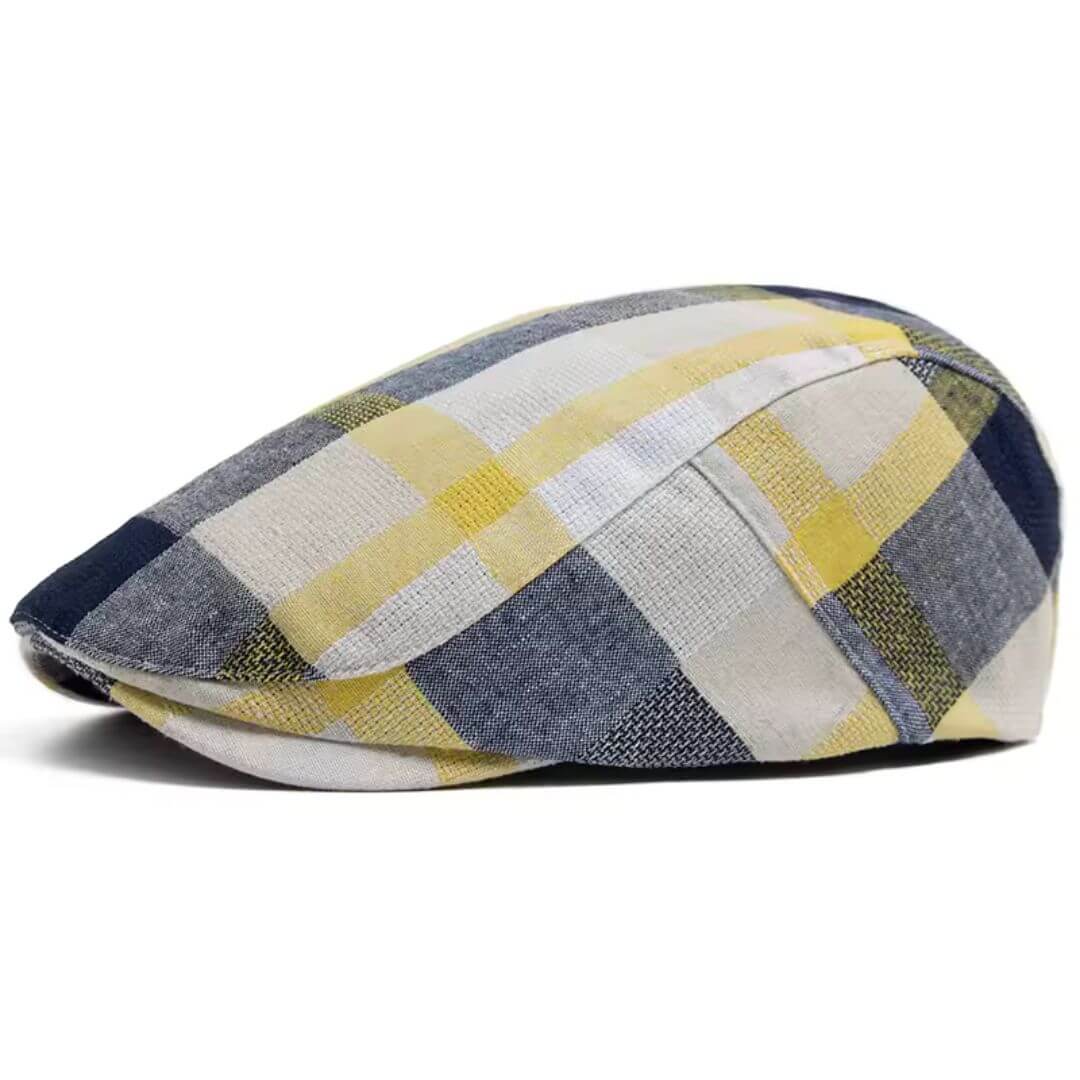 Cotton Flat Cap – Patchwork Style
