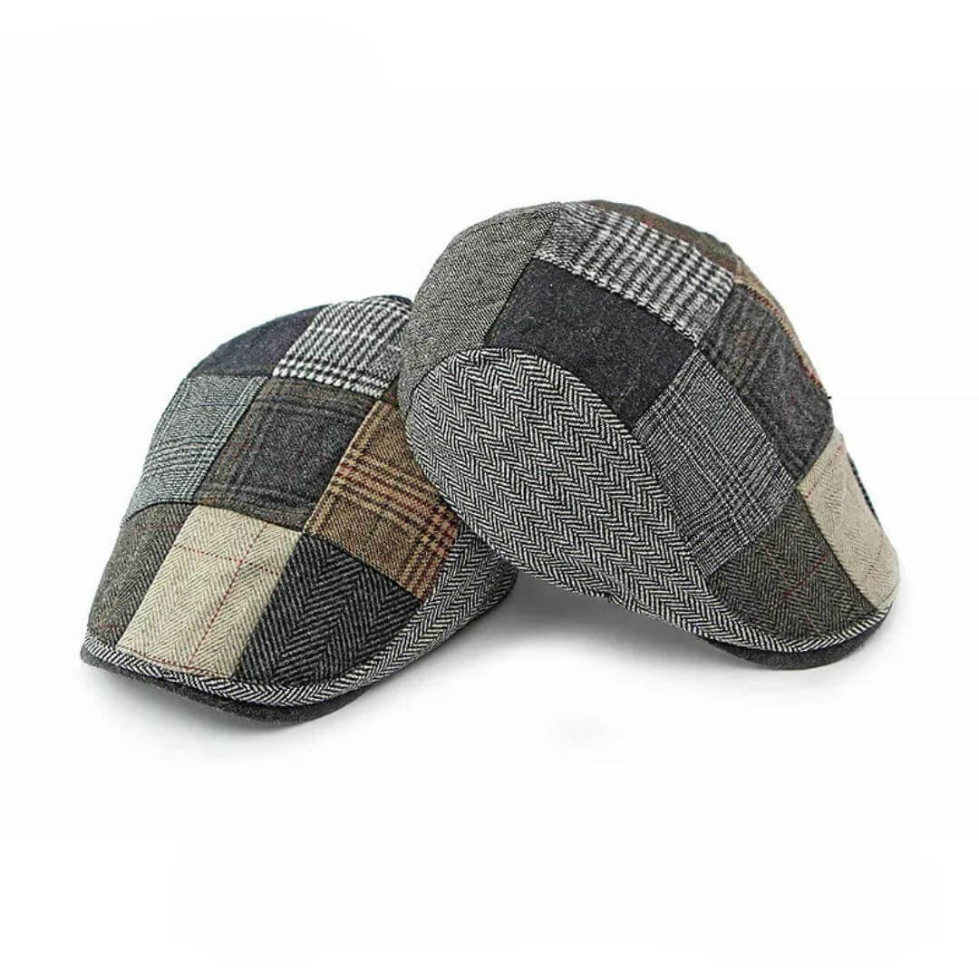 Patchwork Tweed Cap - Classic Flat