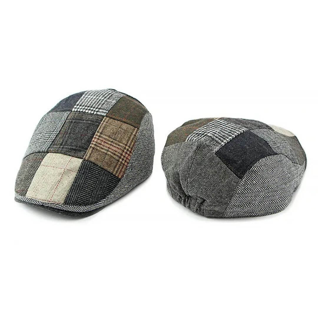 Patchwork Tweed Cap - Classic Flat