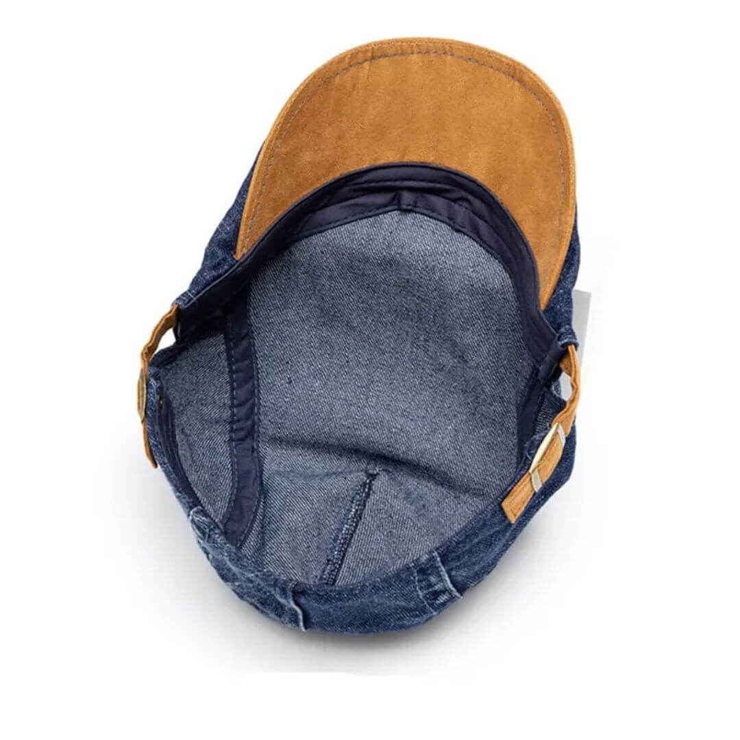 Denim Flat Cap – Classic Cotton