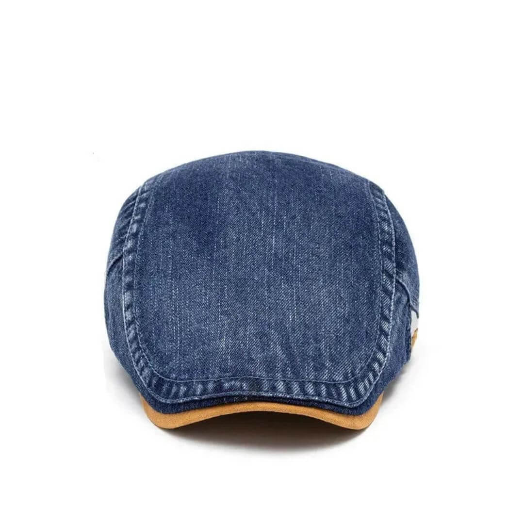 Denim Flat Cap – Classic Cotton
