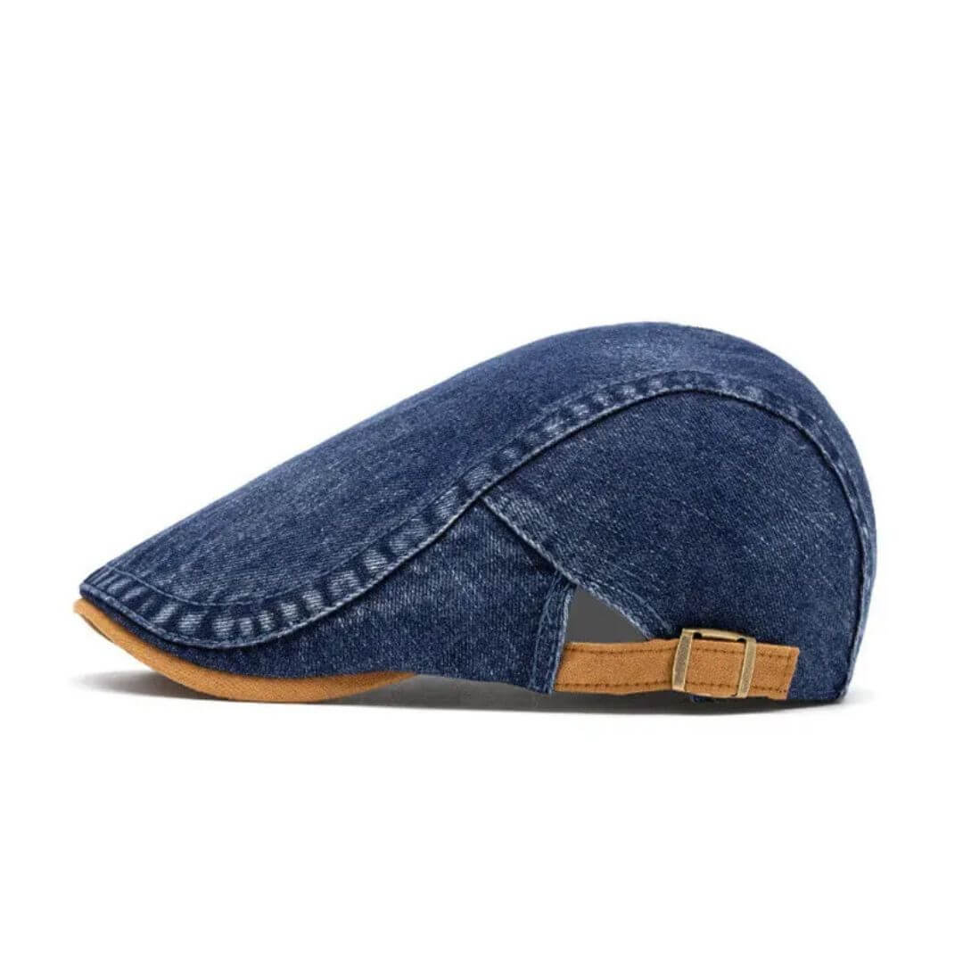 Denim Flat Cap – Classic Cotton