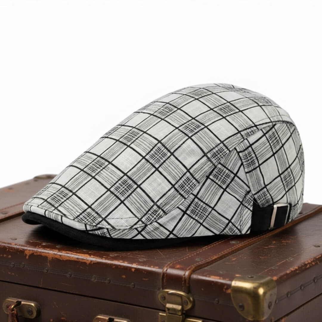 Linen Cotton Flat Cap | Breathable Summer Hat
