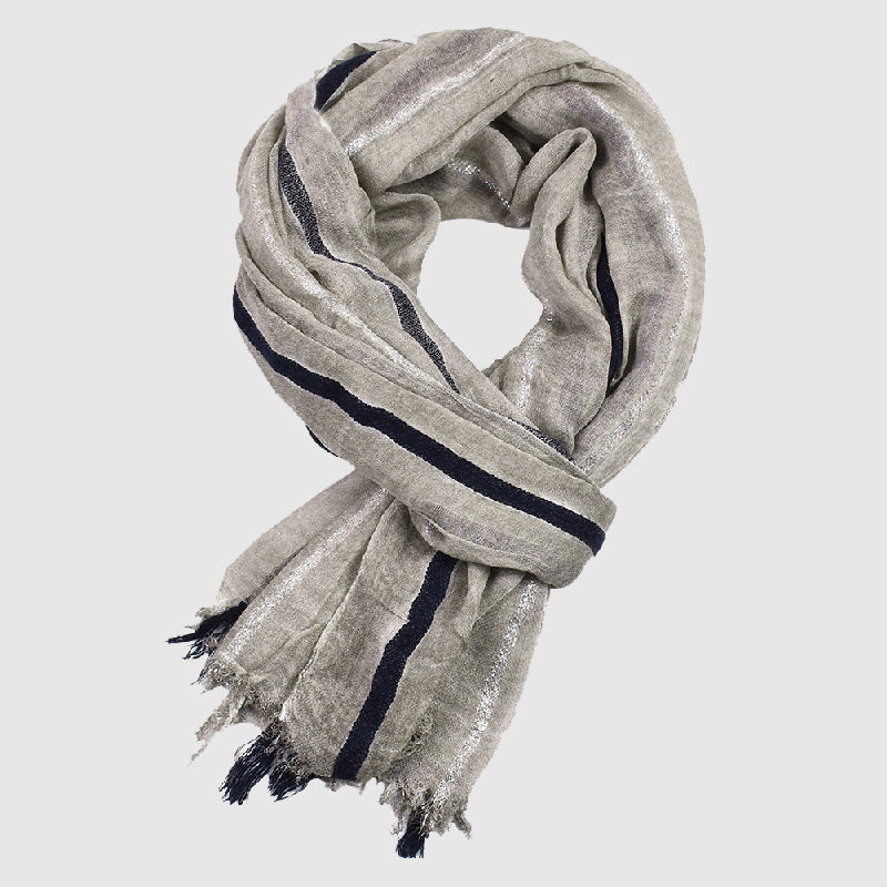 Golden Thread Scarf – Viscose Blend Luxury Wrap