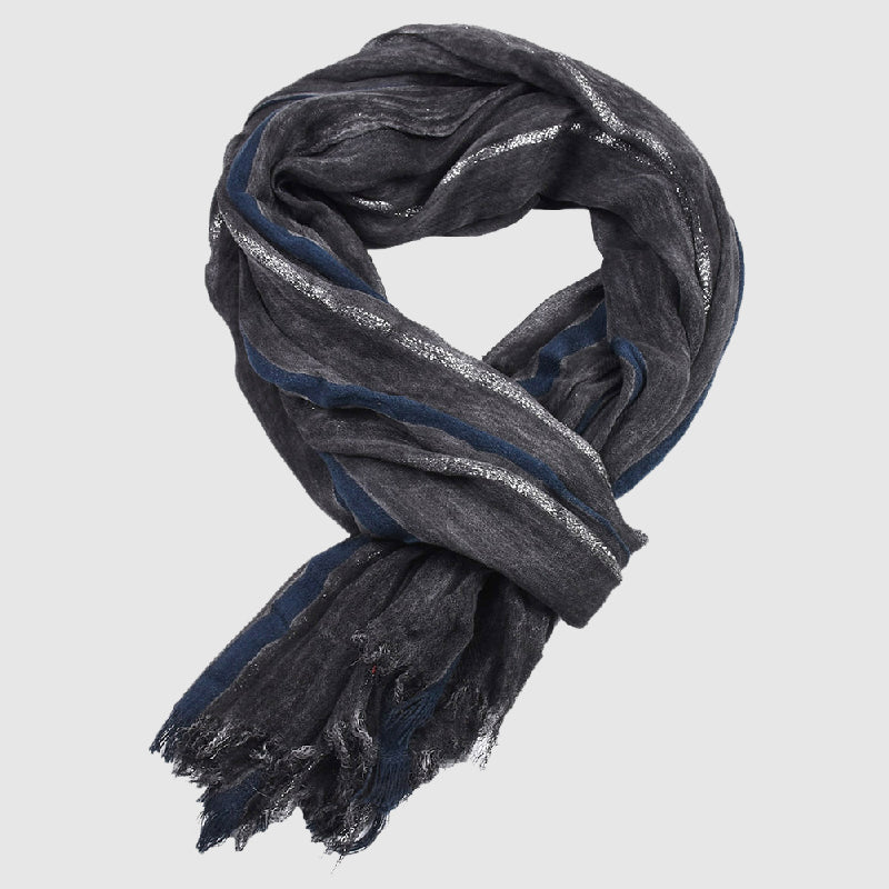 Golden Thread Scarf – Viscose Blend Luxury Wrap